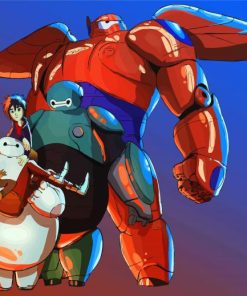 Baymax Big Hero 6 Animation Paint By Number