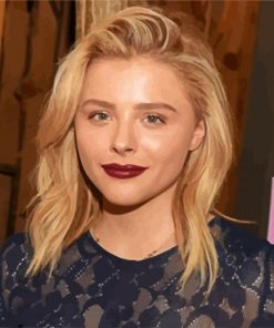 Beautiful Chloe Grace Moretz Actress Paint By Number