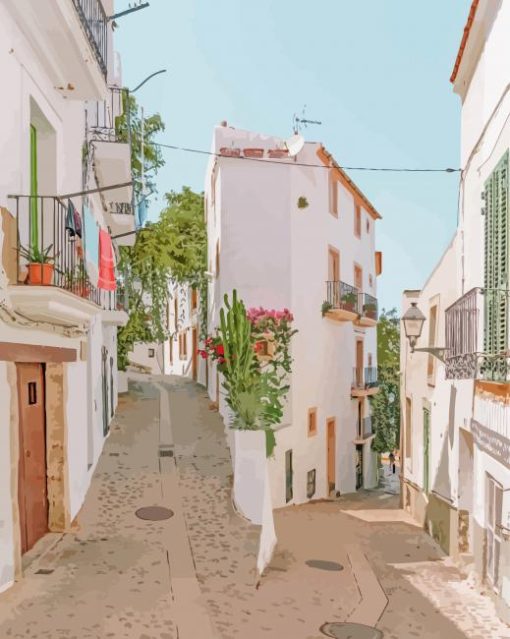 Beautiful Streets Ibiza Paint By Number