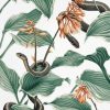 Black Snakes In Hosta Plant Art Paint By Number