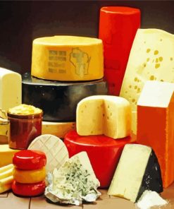 Cheese Types Paint By Number