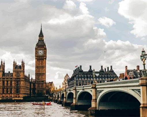 Clock Tower London Paint By Number