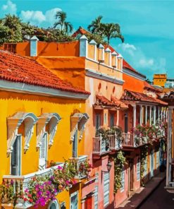 Colombia Cartagena Buildings Paint By Number