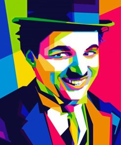 Charlie Chaplin Colorful Paint By Number