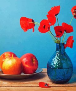 Coquelicot Poppies Vase Paint By Number