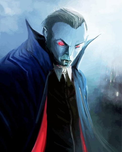 Creepy Dracula Paint By Number