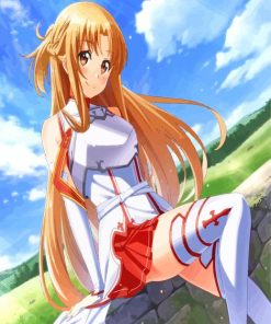 Cute Asuna Character Anime Paint By Number