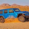 Desert Jeep Wrangler Paint By Number