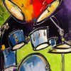 Drums Musical Instrument Paint By Number