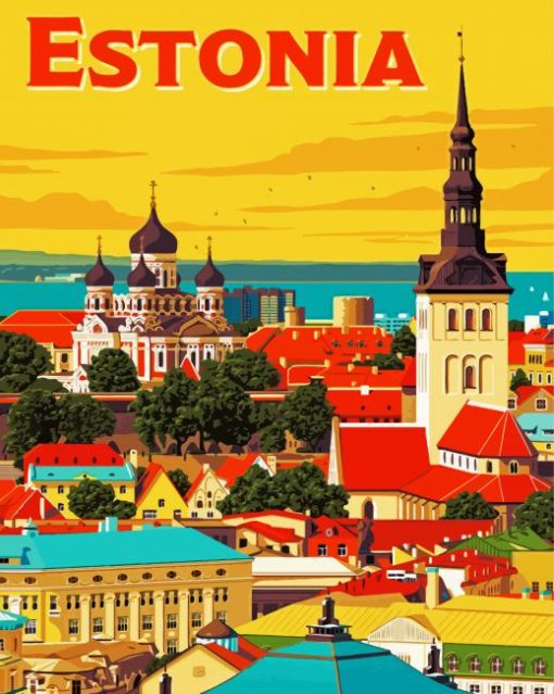 Estonia Poster Paint By Number