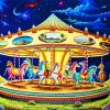 Fantasy Dreamy Carousel Paint By Number