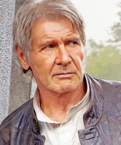 Old Harrison Ford Movie Character Paint By Number