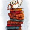 Hedwig On Books Paint By Number