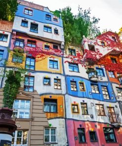 Hundertwasser House Vienna Paint By Number