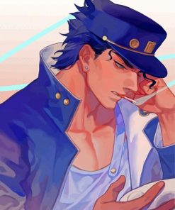 Jotaro Kujo Jojos Bizarre Adventure Anime Paint By Numbe