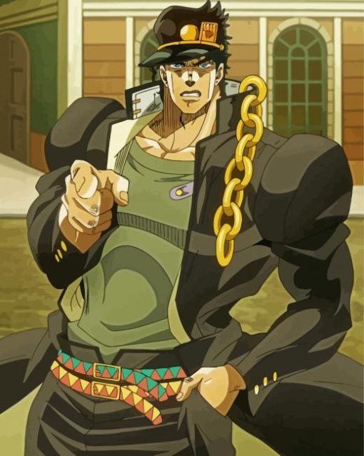 Jotaro Kujo Jojos Bizarre Adventure Paint By Number