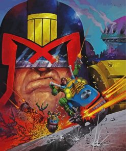 Judge Dredd Animation Paint By Number