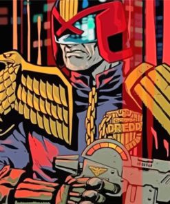 Judge Dredd Hero Paint By Number