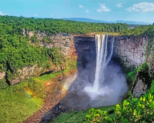 Kaieteur Falls Guyana Paint By Number