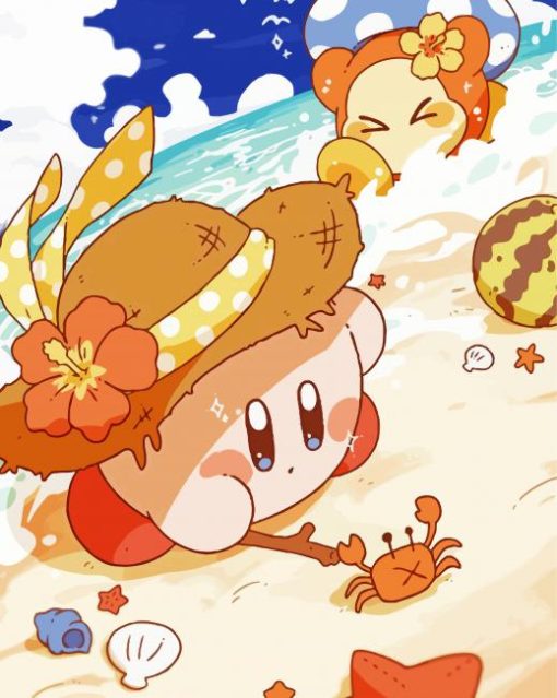 Kirby In Beach Paint By Number