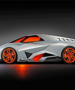 Lamborghini Egoista Car Paint By Number