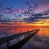 Madison Lake Mendota At Sunset Paint By Number