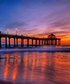 Malibu Beach Jetty Paint By Number