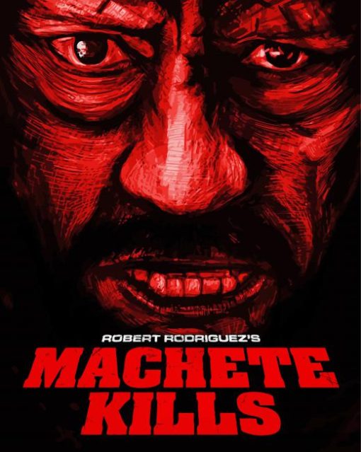 Machete Kills Movie Poster Paint By Number