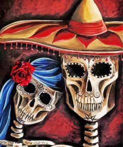 Mexican Skulls Paint By Number