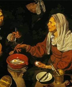 Old Woman Frying Eggs By Velazquez Paint By Number