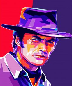 Pop Art Clint Eastwood Paint By Number