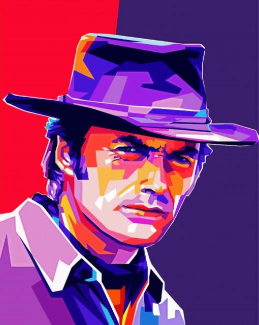 Pop Art Clint Eastwood Paint By Number