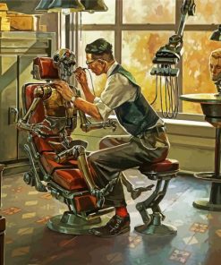 Robot Dentist Paint By Number