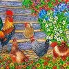 Rooster And Hen Paint By Number