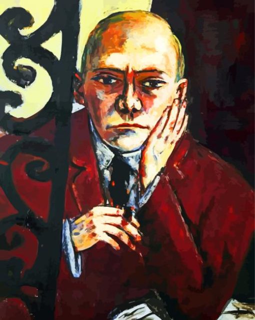 Selbstbildnis In Der Bar By Beckmann Max Paint By Number