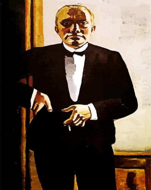 Self Portrait In Tuxedo By Beckmann Max Paint By Number