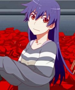 Suruga Kanbaru Monogatari Anime Paint By Number