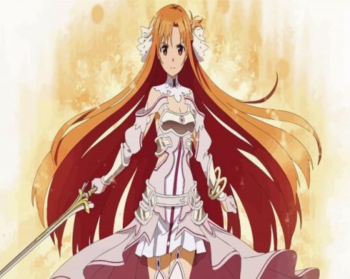 Sword Art Online Asuna Anime Paint By Number