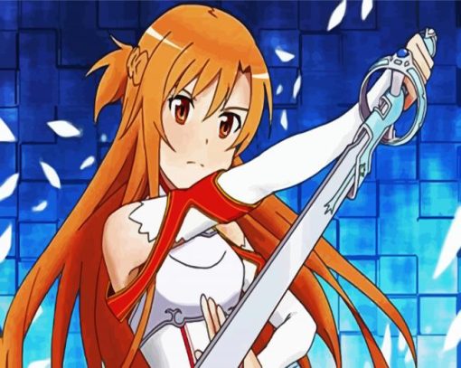 Sword Art Online Asuna Paint By Number