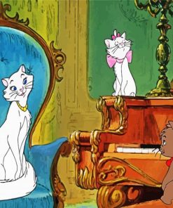 The Aristocats Mother And Kittens Paint By Number