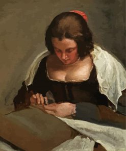 The Needlewoman By Velazquez Paint By Number