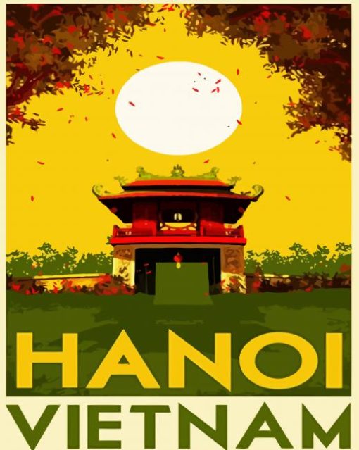 Vietnam Hanoi Poster Paint By Number