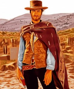 Western Clint Eastwood Paint By Number