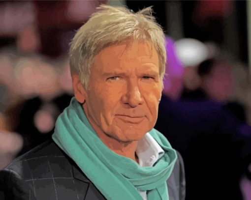 Actor Harrison Ford Paint By Number