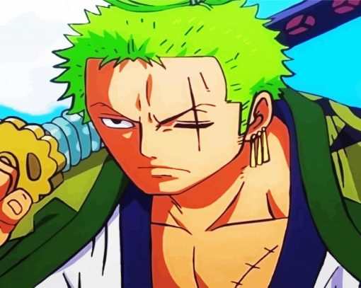 Aestehtic Roronoa Zoro Paint By Number