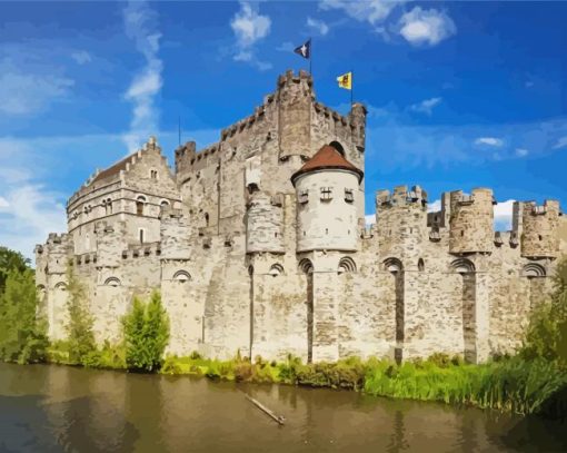 Aesthetic Gravensteen Ghent Paint By Number