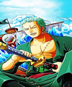 Aestehtic Roronoa Zoro One Piece Paint By Number