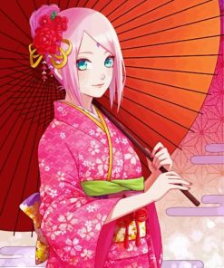 Aesthetic Sakura Haruno Paint By Number