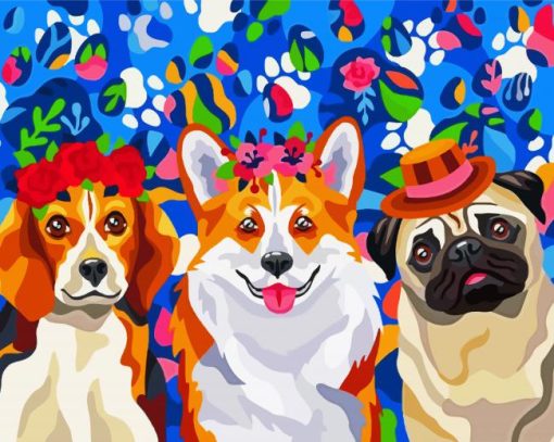 Aesthetic Cute Dogs Paint By Number