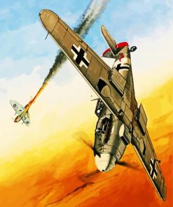 Aesthetic Stuka Illustration Paint By Number